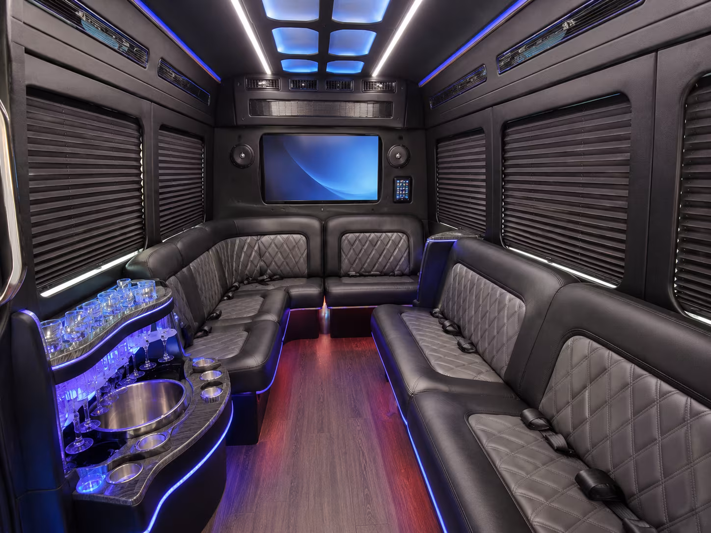 carlsbad party bus interior